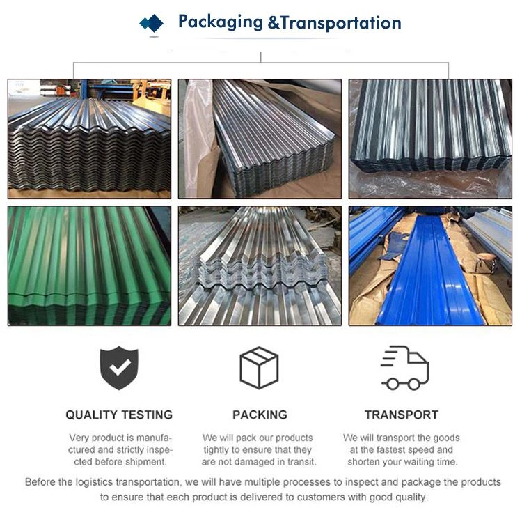 Pre-Painted Corrugated PPGL Roofing Sheet packing